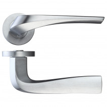 Ironmongery Draco Satin Chrome Handle Hardware Pack