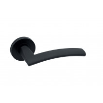 Ironmongery Genoa Matt Black Handle Hardware Privacy Pack