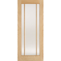 Oak Lincoln Glazed 3L Clear Glass