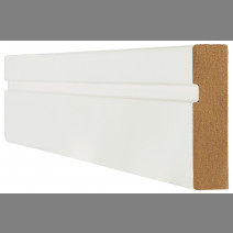White Primed Architrave Single Groove